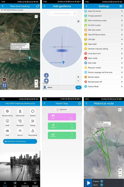 2G/ 4G GSM GPS Pet Tracker Voice Monitor, Pet Dog Gps Anti Loss Mini Tracker IP67 Waterproof Built-in 1300 MAh Battery Locator