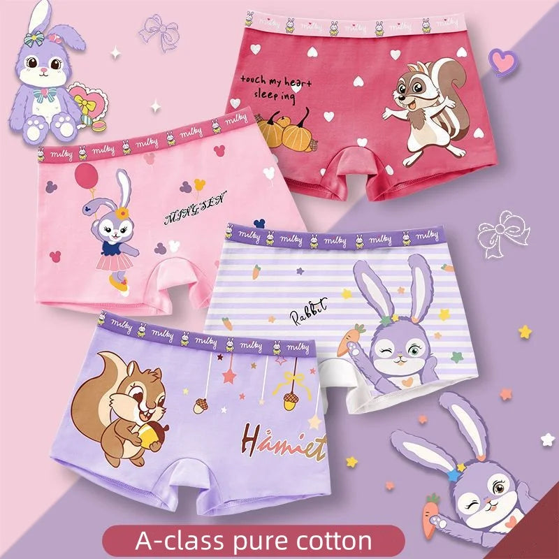 Children's Pure Underwear Boys And Girls Princess Cartoon Underwear Cartoon Sweet Cute Babys Briefs