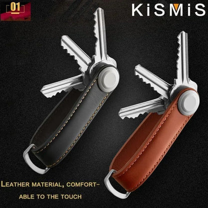 Car Key Pouch Storage Case Wallet Holder Keyring Collector Organizer Keychain Multifunctional Folding Pocket Keyholde