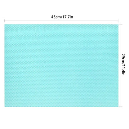 1/3/5PCS Refrigerator Shelf Mat Reusable Cabinet Drawer Shelf Anti Slip Protective Mat Washable Stain Resistant Mold Resistant