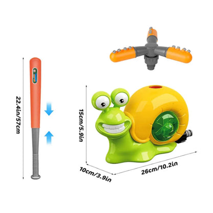 Cartoon Snail Water Sprinkler Summer Garden Lawns Water Toys Spray Water Toys for Boys Girls Summer Backyard Lawn Pool Party Fun