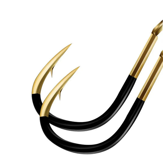 60pcs/box Fishing Hook Single Fishhook Supplies Lures Carp Fishing Tackle Barbed Colored Tungsten Alloy Fishing Accessories