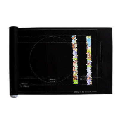 Puzzles Pad Jigsaw Roll Felt Mat Playmat Puzzles Blanket For Up To 1500 Pcs Puzzle Accessories New Portable Mat (Only Mat)