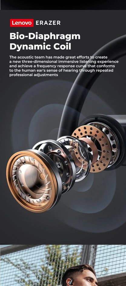 ERAZER XT60PRO Sports Wireless Headphones Bluetooth  Earphones Earbuds Noise Reduction Headset with Mic Earhook