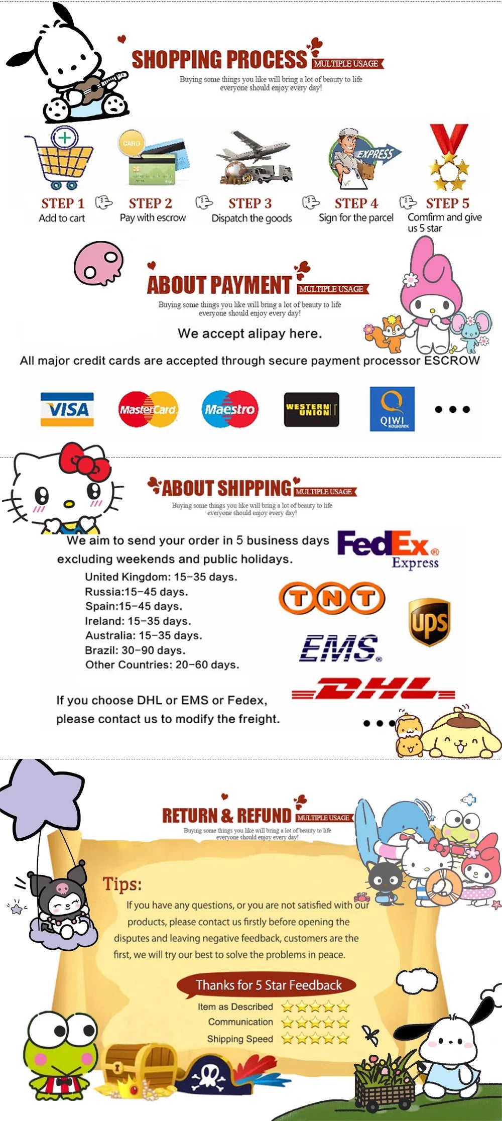 Sanrio Cartoon School Bags Pochacco Schoolbags High School College Students Backpacks with Keychain Student Handbags Pencil Case