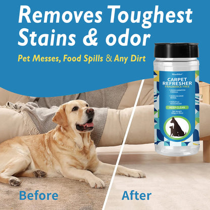 Carpet Deodorizing Powder Powerful Pet Smell Eliminator & Urine Odor Dust Remover Refresher for Home Carpet Cleaning Accessories