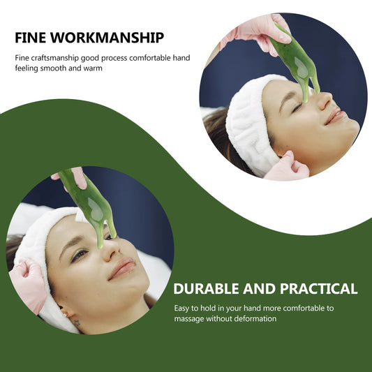 Nose Scraper Massager Tool Meridian Massage Guasha Resin Beeswax Face Skincare Body Scraping Enhances Blood for Friends