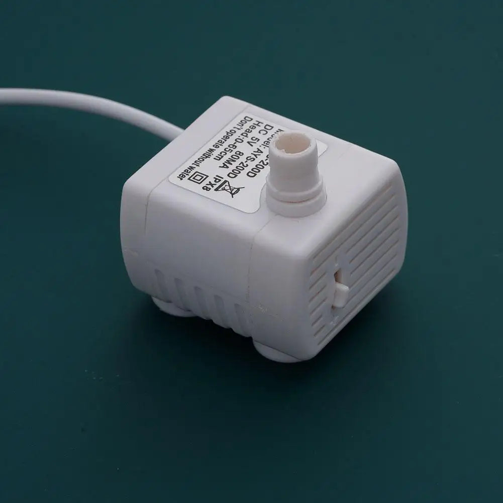 Water Pump LED Light Pet Cat Water Fountain Motor Replacement for Cat Pet Water Fountain Pump Dispenser Pet Accessories