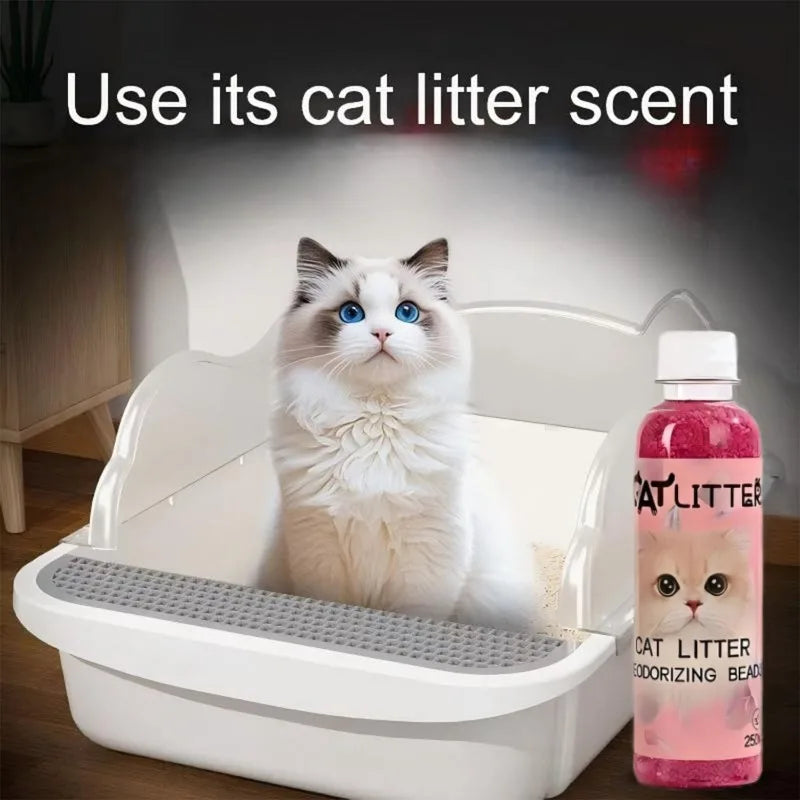 5 Fragrance Cat Litter Deodorizer Beads Strong Odor Eliminator for Kitty Toilet Long Lasting Scent Pearls Pet Cleaning Supplies