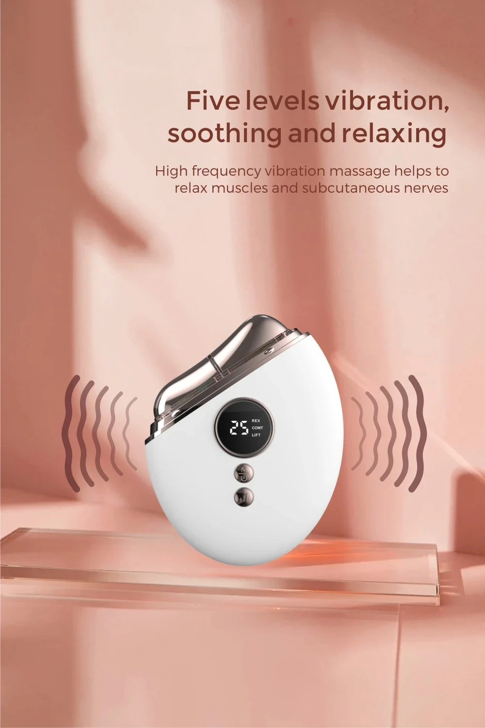 Massager Face Roller  EMS Vibration Heating Massage Face Skin Rejuvenation Skin Tightening Beauty Device Face Lifing Thin Face