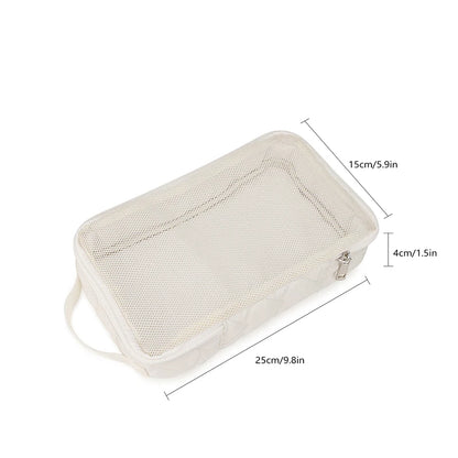 Portable Baby Travel Storage Organizer Bag Diaper Clothes Hanging Mesh Pouch Mommy Outting Bag