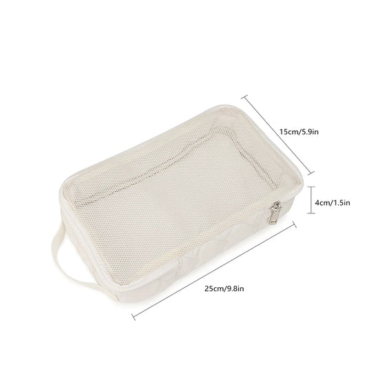 Portable Baby Travel Storage Organizer Bag Diaper Clothes Hanging Mesh Pouch Mommy Outting Bag