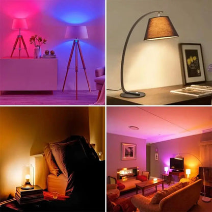24 Key Remote Control Smart Lamp Atmosphere Light 16 Colors RGB Bulb LED Multicolor Bulb E27 220V Household Lighting Dimmable