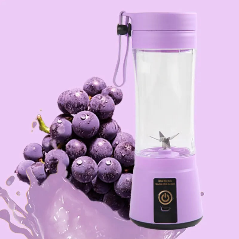 Portable Fruit Juice Blenders Summer Personal Electric Mini Bottle Home USB 6 Blades Juicer Cup Machine For Kitchen Dropshipping