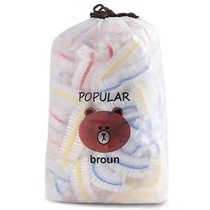 Reusable Disposable Food Cover Colorful Elastic Plate Fruit Cover Lids Fresh-keeping Food Wrap Bags Covers Kitchen Accessories