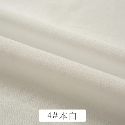 Cotton Summer Solid Color Clothing Lining Cloth White Cotton Dress Mesh Cotton Clothes Lining Fabric