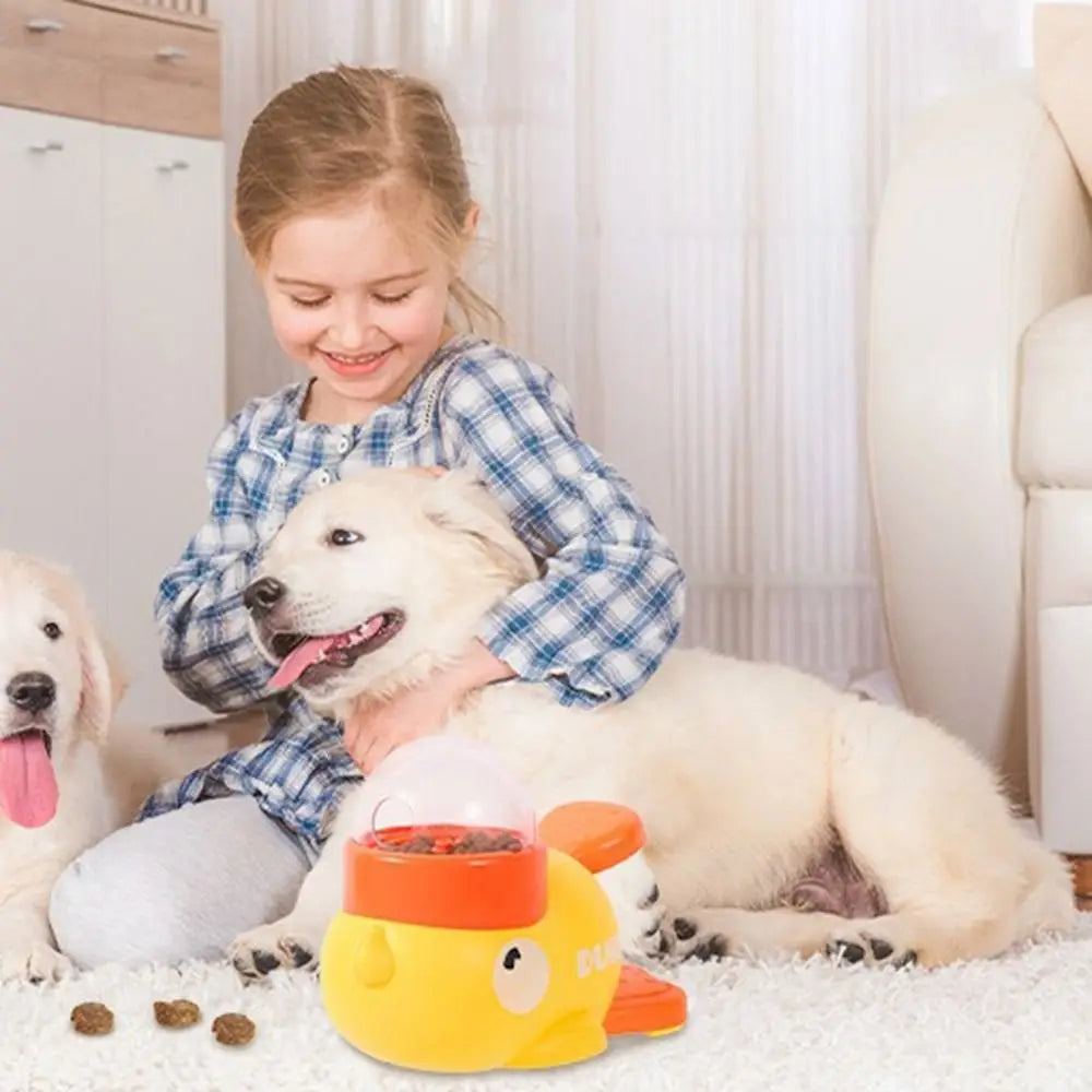 Intelligent Dog Automatic Feeder Cartoon Large Capacity Pet Feeding Machine Anti-slip Pet Automatic Feeder Toys For Puppy Kitten