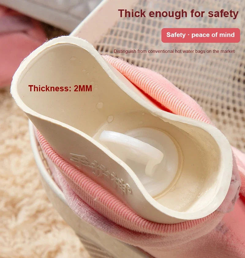 1PC Hot Water Bottle 1000ml Water Filled Winter Hot Water Bag Hand and Foot Thermos Hot Water Bottle Hot Water Accessories