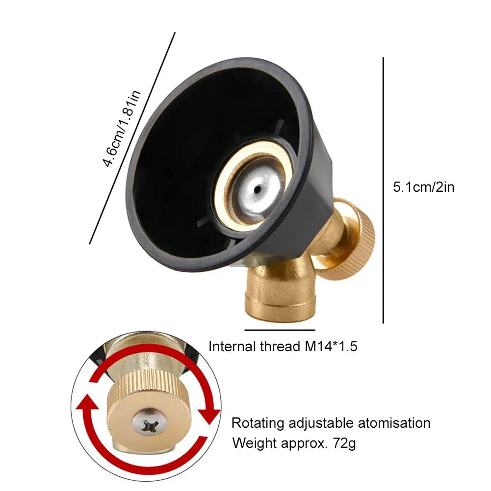 High Pressure Sprayer Nozzle Adjustable Agricultural Sprinkler Head Agricultural Spray Nozzle Head for Watering Irrigation