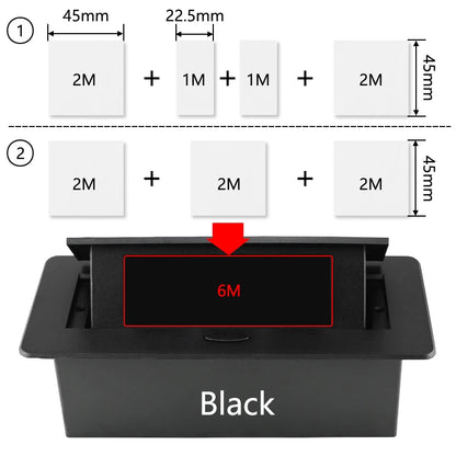 Hidden Desktop Pop-Up Socket DIY Multifunctional USB Type-C Outlet For Meeting Room Office Electrical Switch Countertops Plug