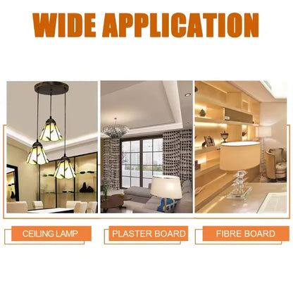 52PCS Galvanized Steel Anchor Screw Combination Kit 35mm 46mm 59mm Hollow Wall Drywall Anchors for Secure Fastening