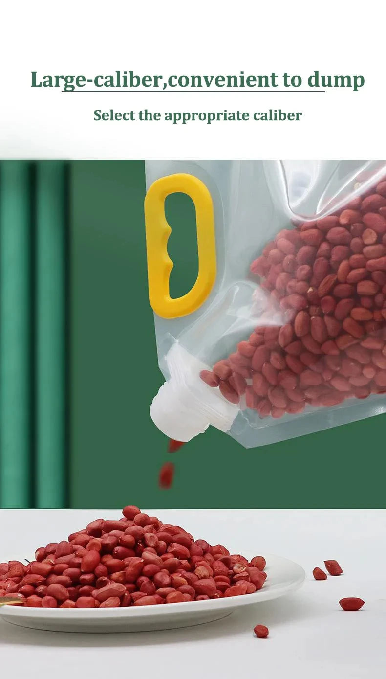 Reusable Grain Storage Bag Portable Rice Sealed Bag  Kitchen Moisture-Proof Insect-Proof Organizer Food-Grade Bags