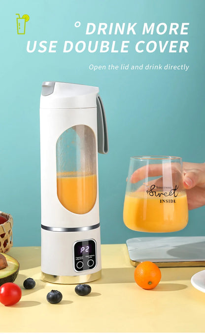 Electric Juicer Cup 8/12 Blades Milkshake Machine Portable Fruit Milk Mixing Tool Mini Fresh Juice Portable Blender For Home