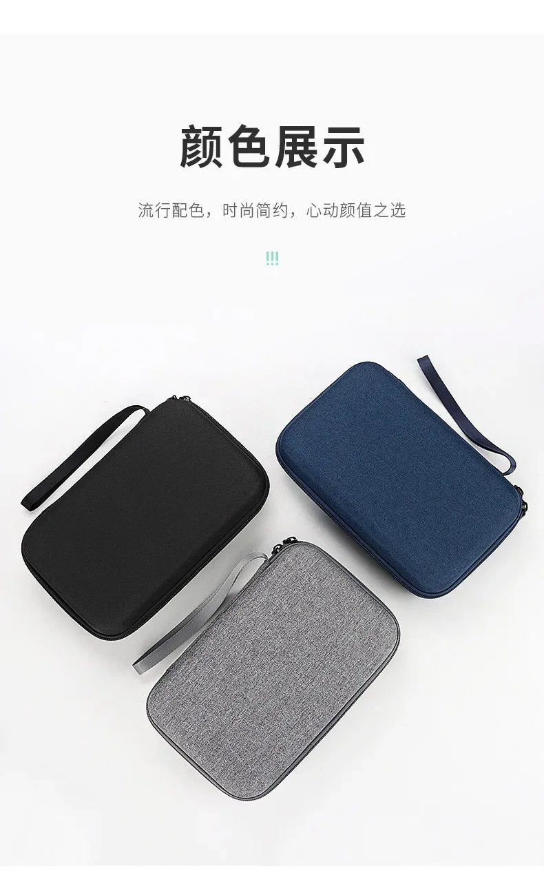 Large Capacity Travel Electronics Accessories Organizer Tablet Hard Disk Cable Portable Storage Bag EVA Airbag Travel Bags