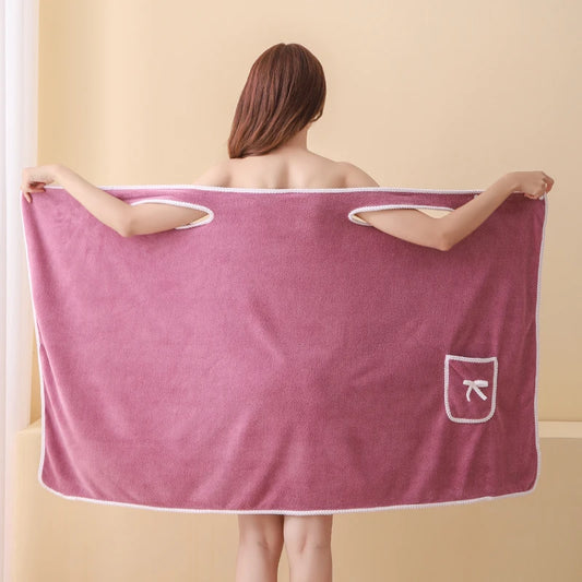 Womens Bath Towels Girls Wearable 140*85Cm Fast Drying Bathing Beach Spa Bathrobes Wash Clothing, Shower Bath And Gym Towel