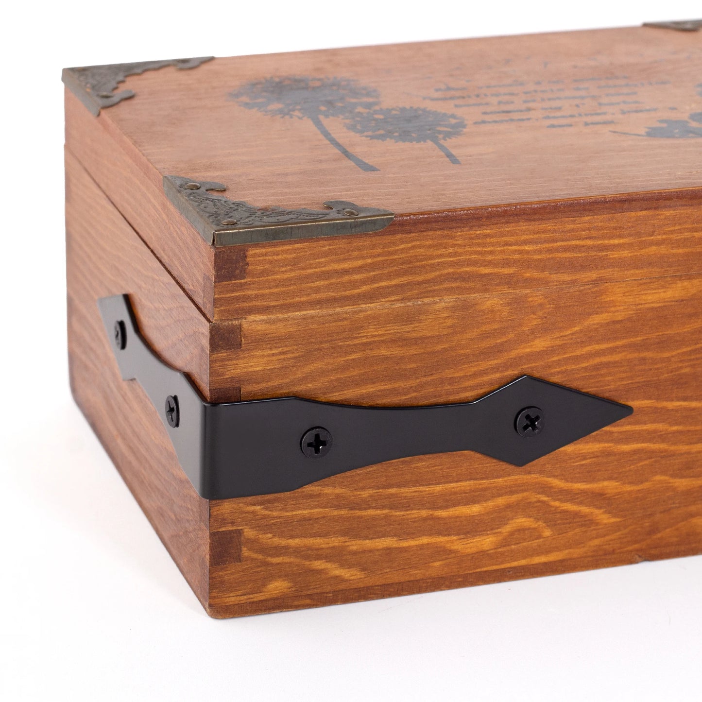 Black Metal Corner Protector Iron Decorative Corner Bracket Edge and Corner Guards for Wooden Table Desk Box Cabinet Furniture