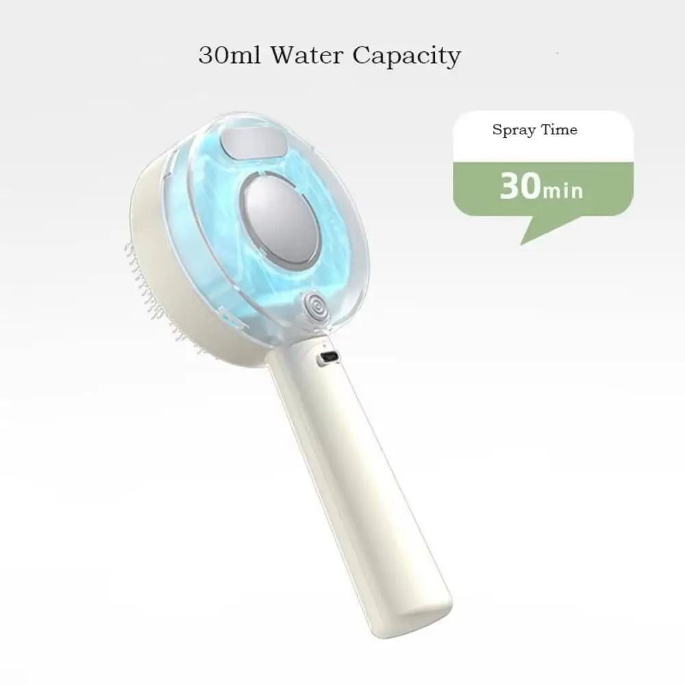 Anti-Static Pet Spray Hair Comb Demating One-click Cleaning Button Steam Spray Hair Remover Massaging Removes Loose Fur