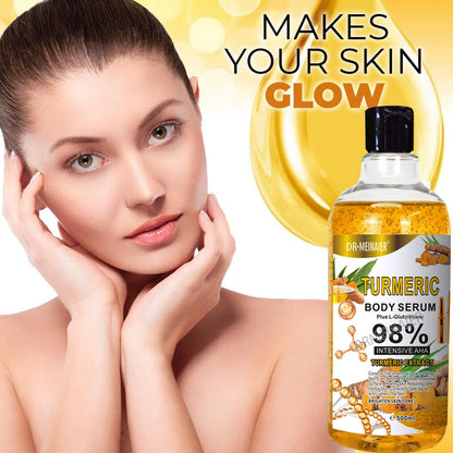 Super 500ml Turmeric Serum for Face & Body Skin Brightening Serum for Dark Spots - Turmeric Facial Repair Serum Cleanses Skin