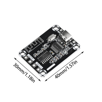 DC5V Mini XH-A155 PAM8403 Ultra clear D-class Bluetooth 5 Digital Amplifier Board 5W+5W Amplifier Board TYPE-C DC5V Power Supply