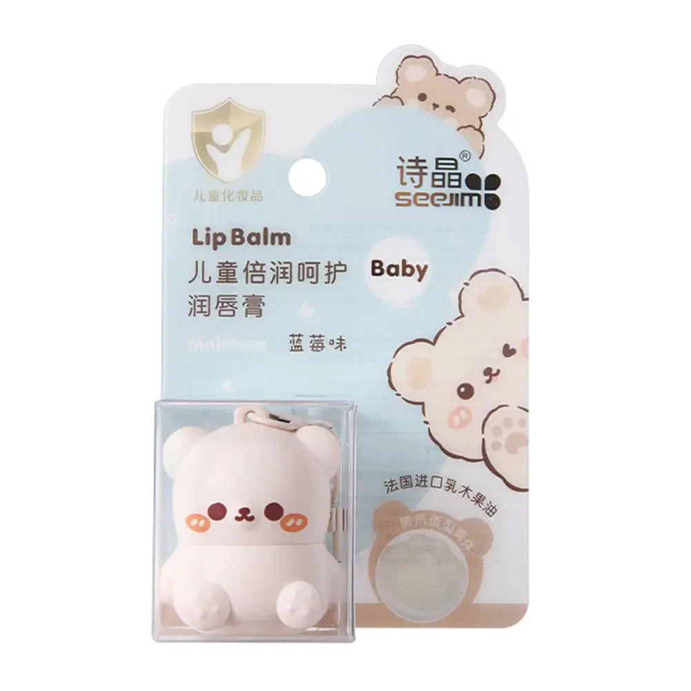 Children Fruity Lip Balm Cute Little Bear Lip Balm For Baby Moisturizing Anti-Dry Anti Crack Lipbalm Lip Care