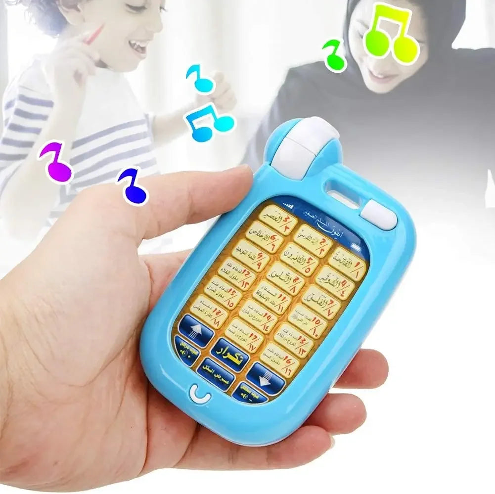 Phone Toys Arabic 18 Chapter Al Quran Islamic Phone Toys Children Early Educational Toy for Toddlers Baby Boys Girls Learning