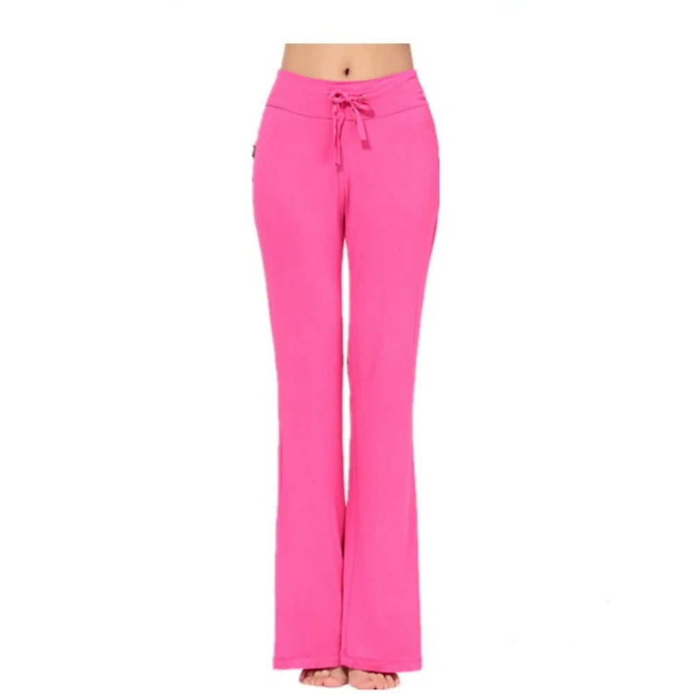 2025 New Elegant Women's Pants Palazzo Flared Wide Killer High Waist OL Ladies Career Long Trousers