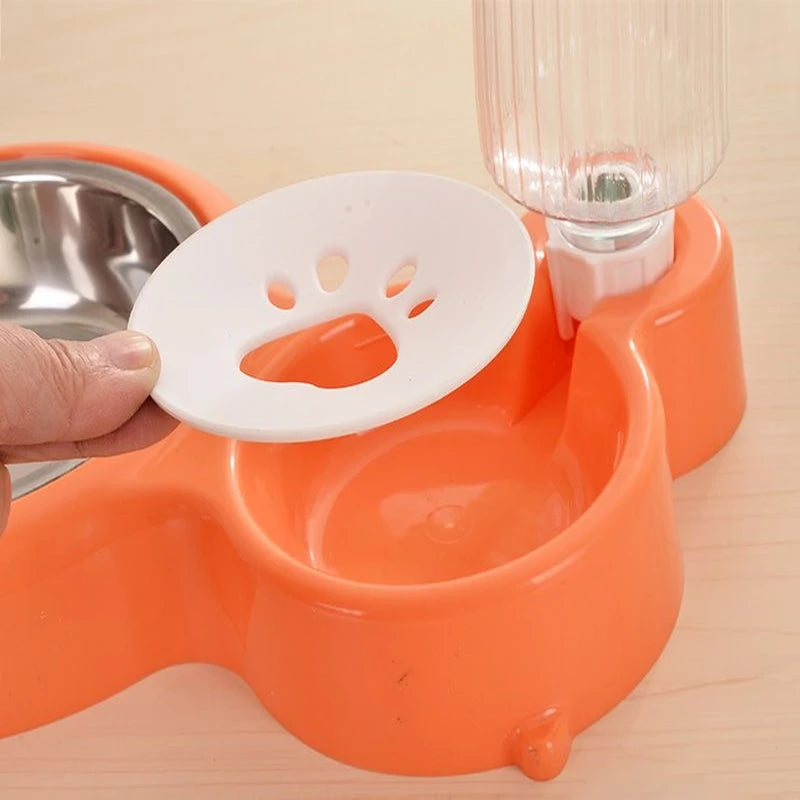 1pcs Blue Pet Dog Cat Bowl Fountain Automatic Food Water Feeder Container For Cats Dogs Drinking Pet Articles