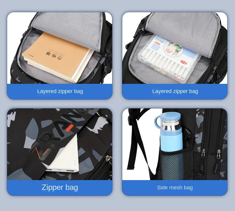 School Rolling backpack bag School Bags with wheels Student wheeled Backpacks for boys Children School Trolley Bag Waterproof