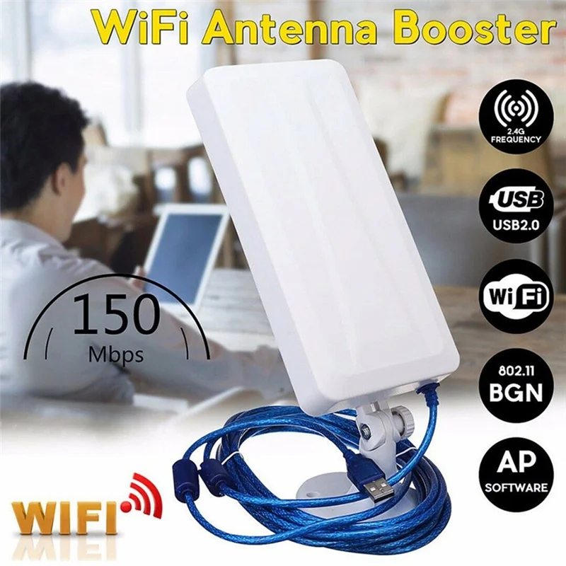 Y16A Long Range 150Mbps WiFi Extender Wireless Outdoor Router Repeater WLAN Antenna for Booster 5M