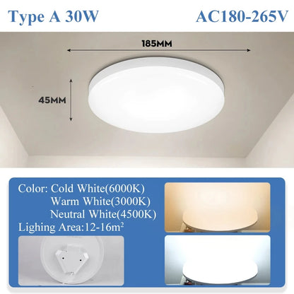 Led Ceiling Lamp Modern Ceiling Chandelier 220V Led Panel Lighting Fixture For Bedroom Kitchen Home Ultra Thin Ceiling Lights
