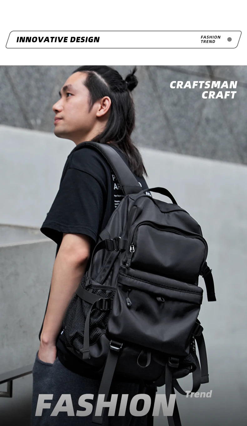 Laptop Backpack for Men, Light Weight Casual Daypack, Large Space Waterproof Travel Backpack, School Bookbag for Teenage