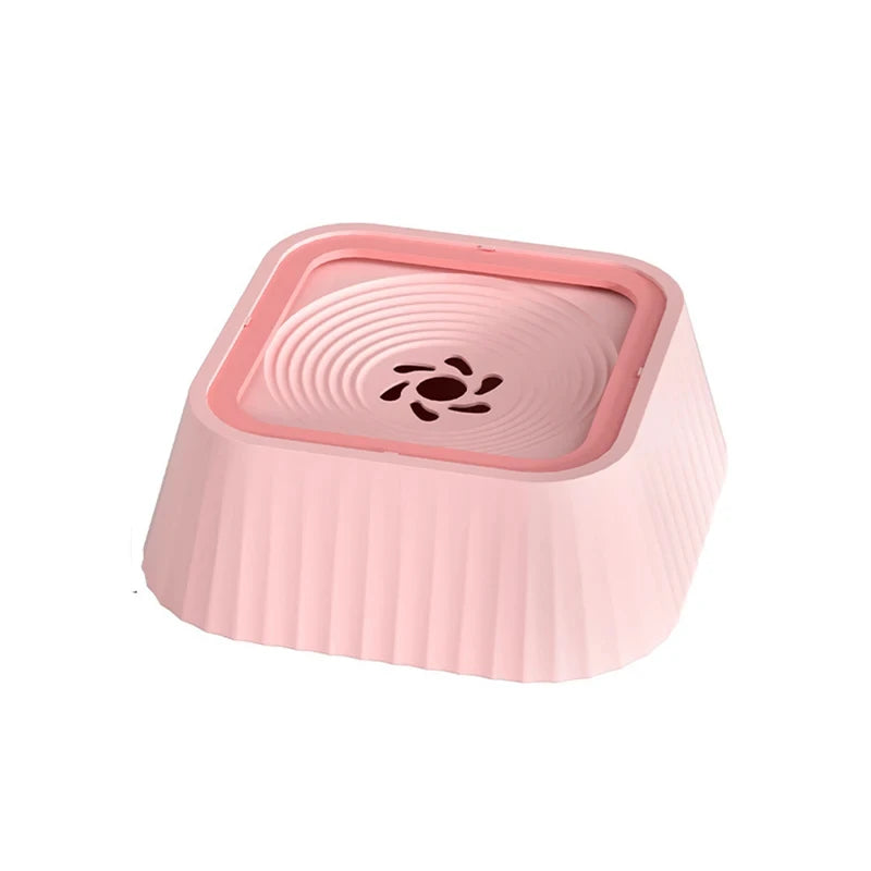 Spill Proof Pet Water Fountain with Floating Plates Non Slip Anti Splash Bowl Suitable for Cats and Dogs Clean Drinking