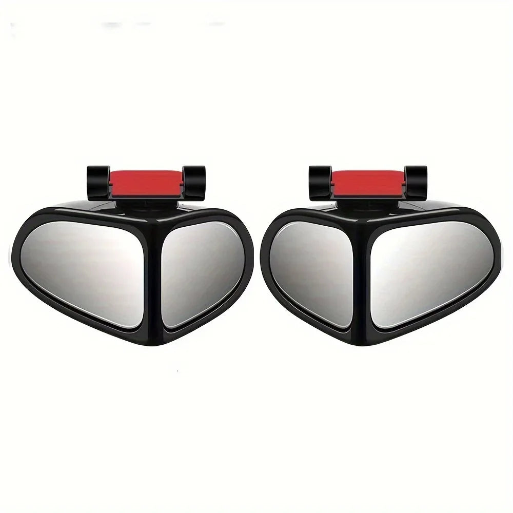 360 Degree Rotatable Side Car Blind Spot Convex Mirror Car Blind Spot Convex Mirror Rearview Parking Safety Auto Exterior Mirror