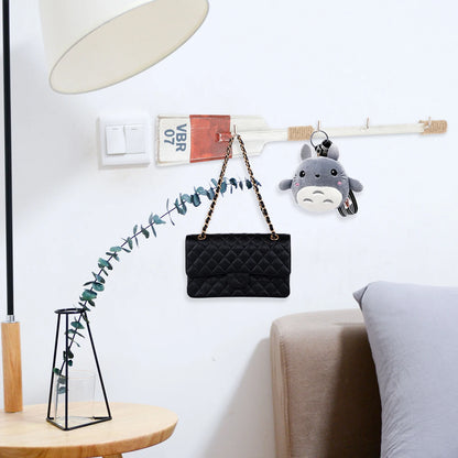 Hooks Wall Hook Wooden Nautical Hanger Decor Mediterranean Paddle Oar Rack Coat Decorative Hat Hanging Style Beach Boat Ornament