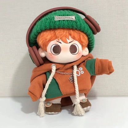 20cm Dress-up Doll's Clothes Cotton Doll Cute Clothes Cartoon Plush Doll Clothes Naked Doll Regular Body Only Clothes No Doll