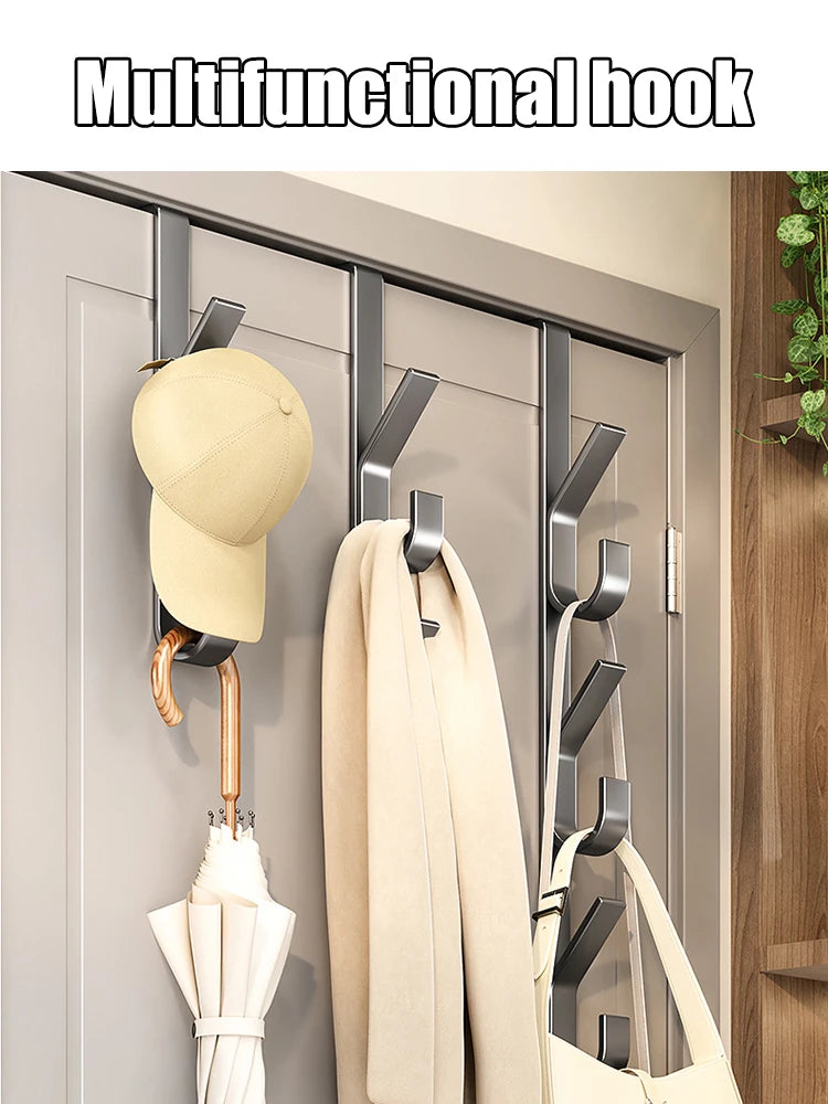 Easy Installation Door Hook-Strong Metal Coat Rack, Suitable for Clothes, Hats and Bags-Space Saving Design, Suitable for Bedroo