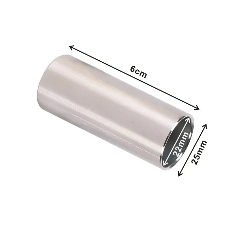 Guitar Slide, Set of 1 Acrylic Slide, 1 Steel Slide and 1 Brass Guitar Slide, Bonus 6 Pcs Guitar Picks, and 4 Finger Picks