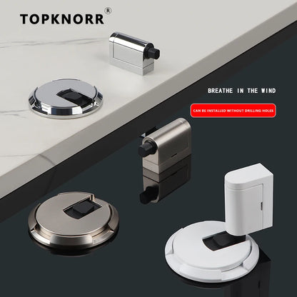 No-punch Door Suction Windproof Ground Suction Anti-collision Door Stopper Household Door Stopper Door-impact Fixed Door Stopper