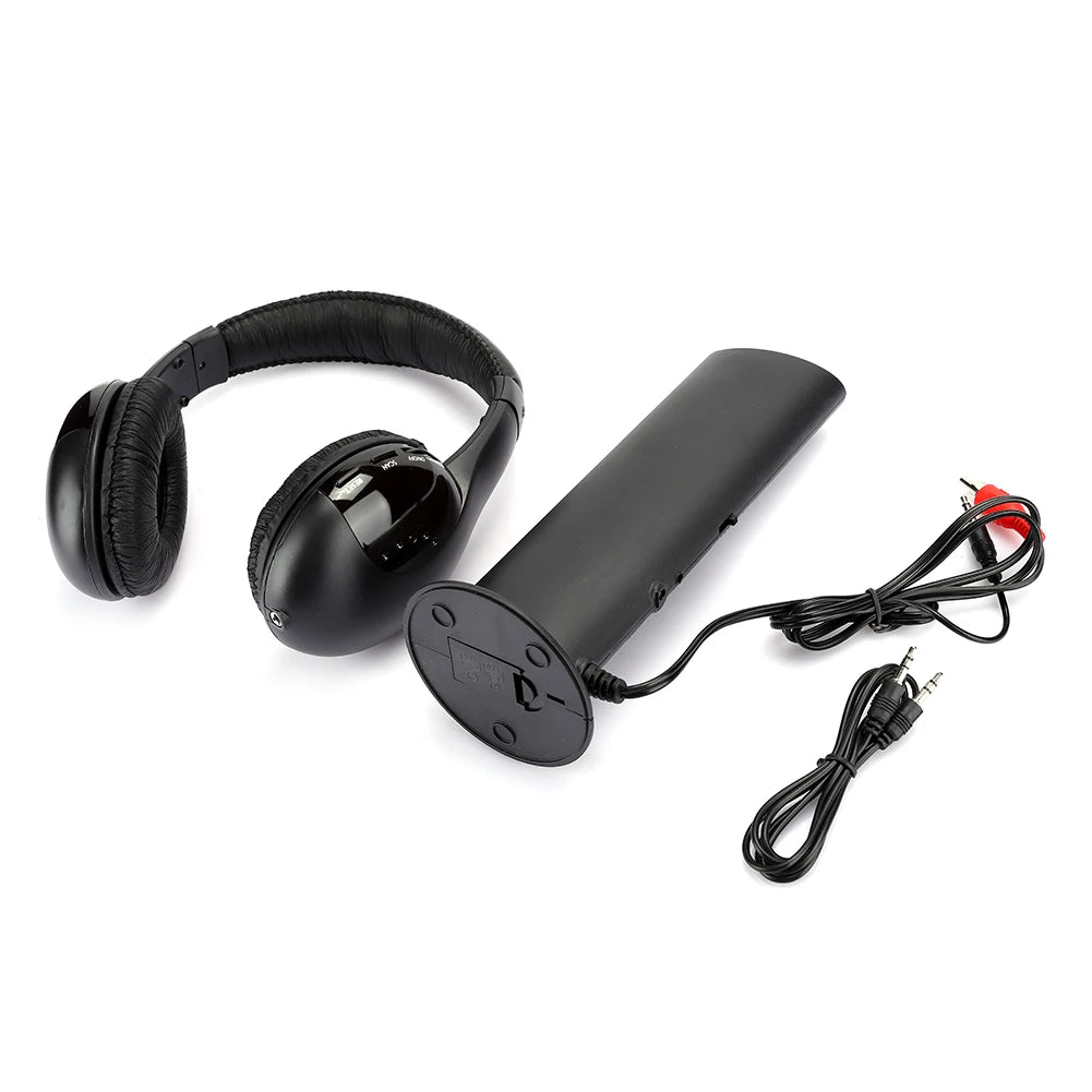 5 in 1 FM Wireless Headset Built‑in Microphone Earphone Headset with Charging Stand Headset Wireless Earphone Wireless Headset