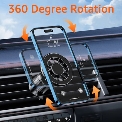Magnetic Phone Holder Compatible With MagSafe Magnet Car Mount for iPhone 15 14 13 Xiaomi Car Air Vent Clip Mount GPS Brackets